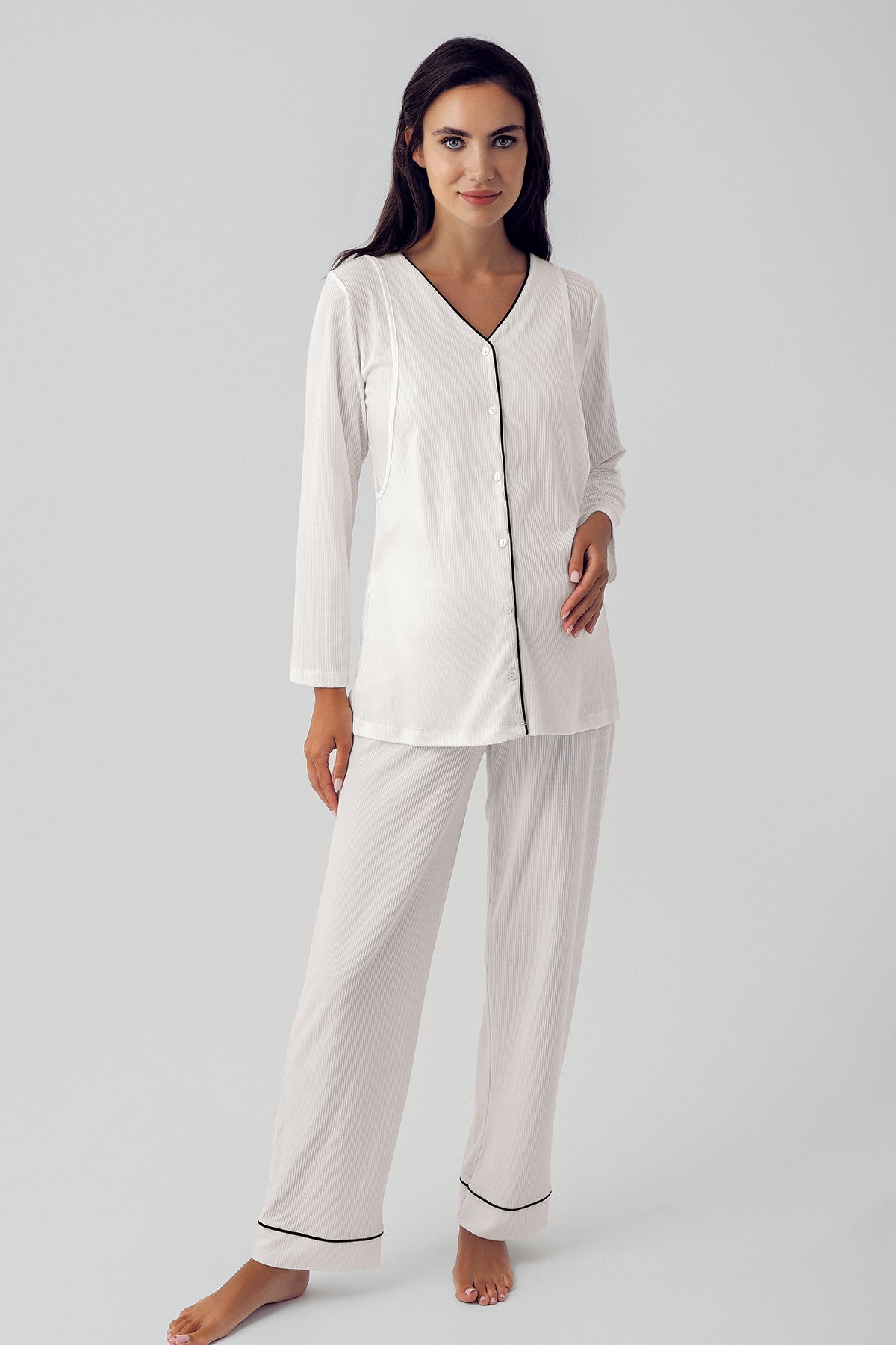 V-Yaka Biyeli Lohusa Pijama Takımı - 15207
