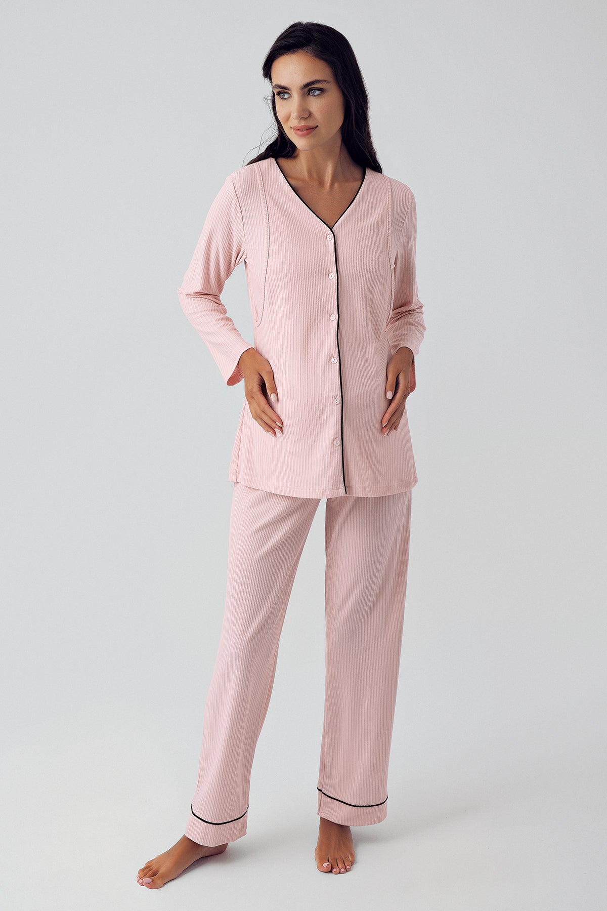 V-Yaka Biyeli Lohusa Pijama Takımı - 15207