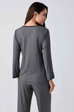 Image of V-Yaka Biyeli Lohusa Pijama Takımı - 15207