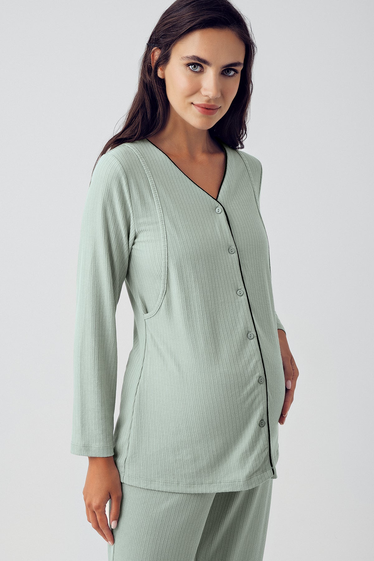 V-Yaka Biyeli Lohusa Pijama Takımı - 15207