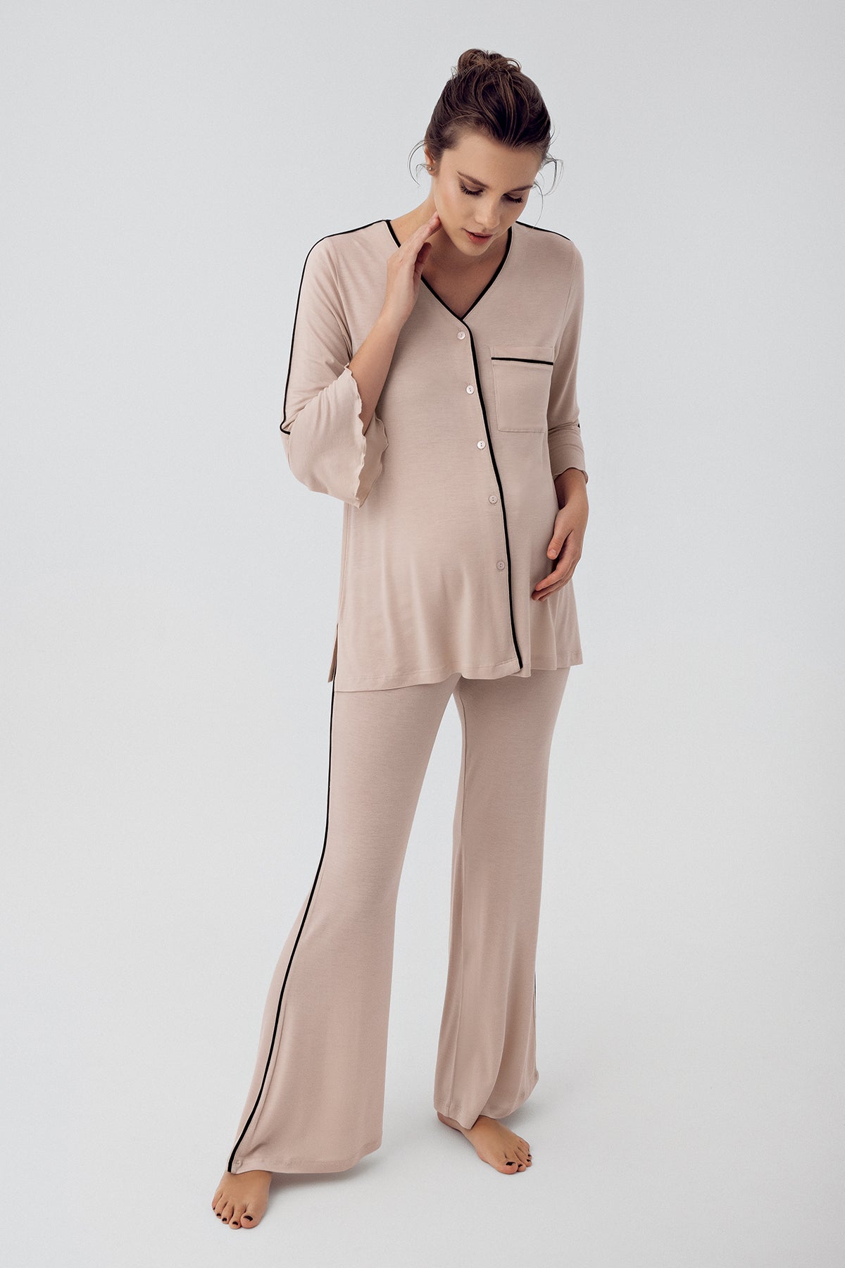 Biyeli Lohusa Pijama Takımı - 16207