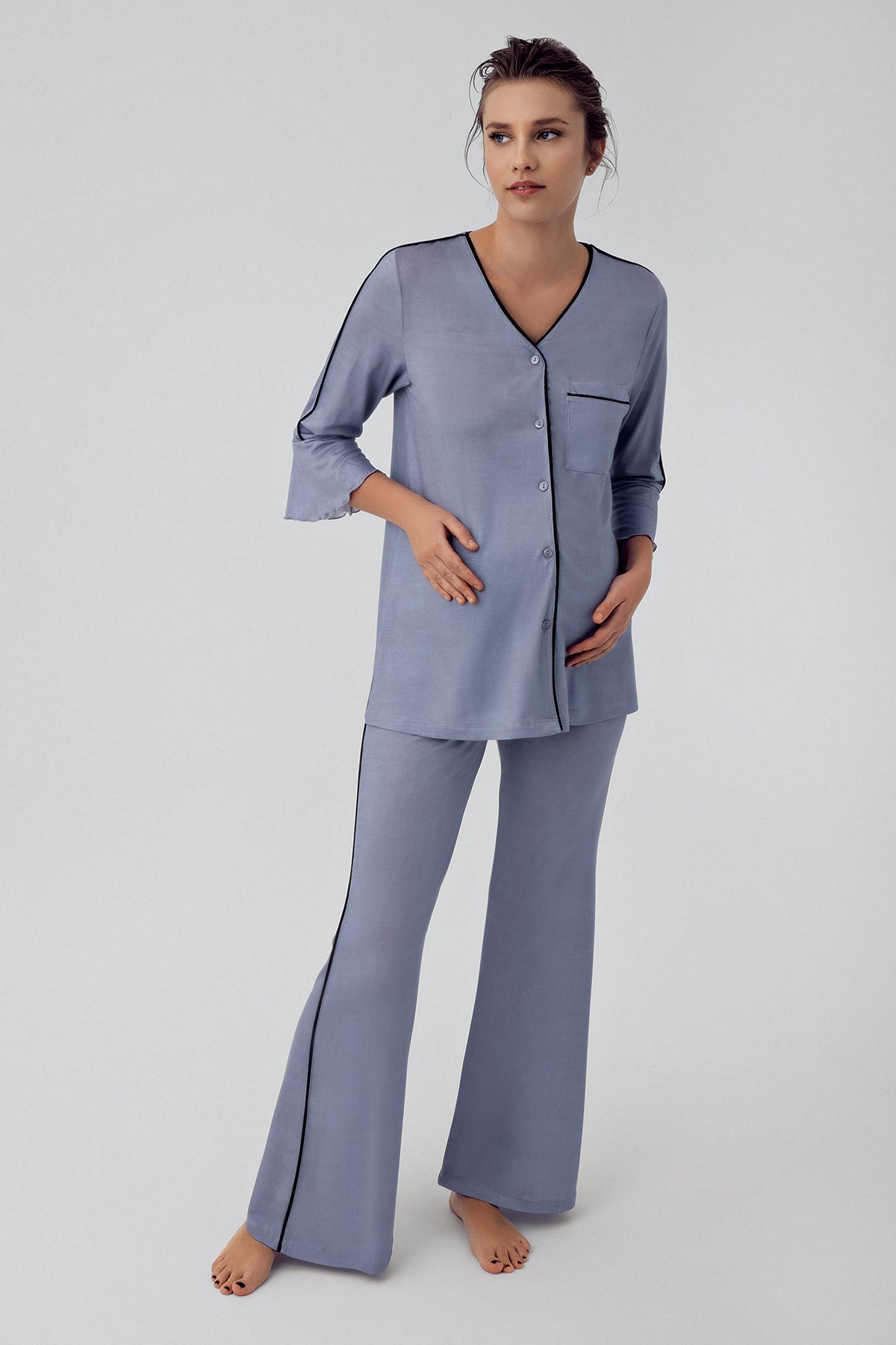 Biyeli Lohusa Pijama Takımı - 16207