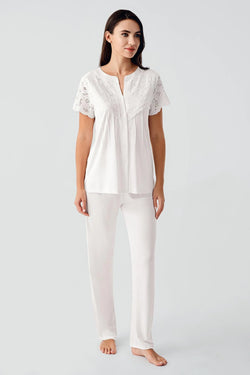 Image of Fisto Detaylı Lohusa Pijama Takımı - 17203