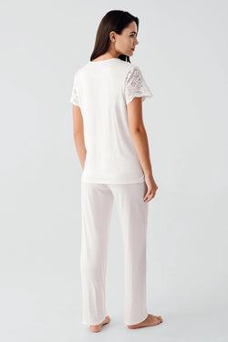 Image of Fisto Detaylı Lohusa Pijama Takımı - 17203