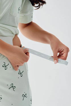 Image of Fiyonk Desenli Lohusa Pijama Takımı - 17207