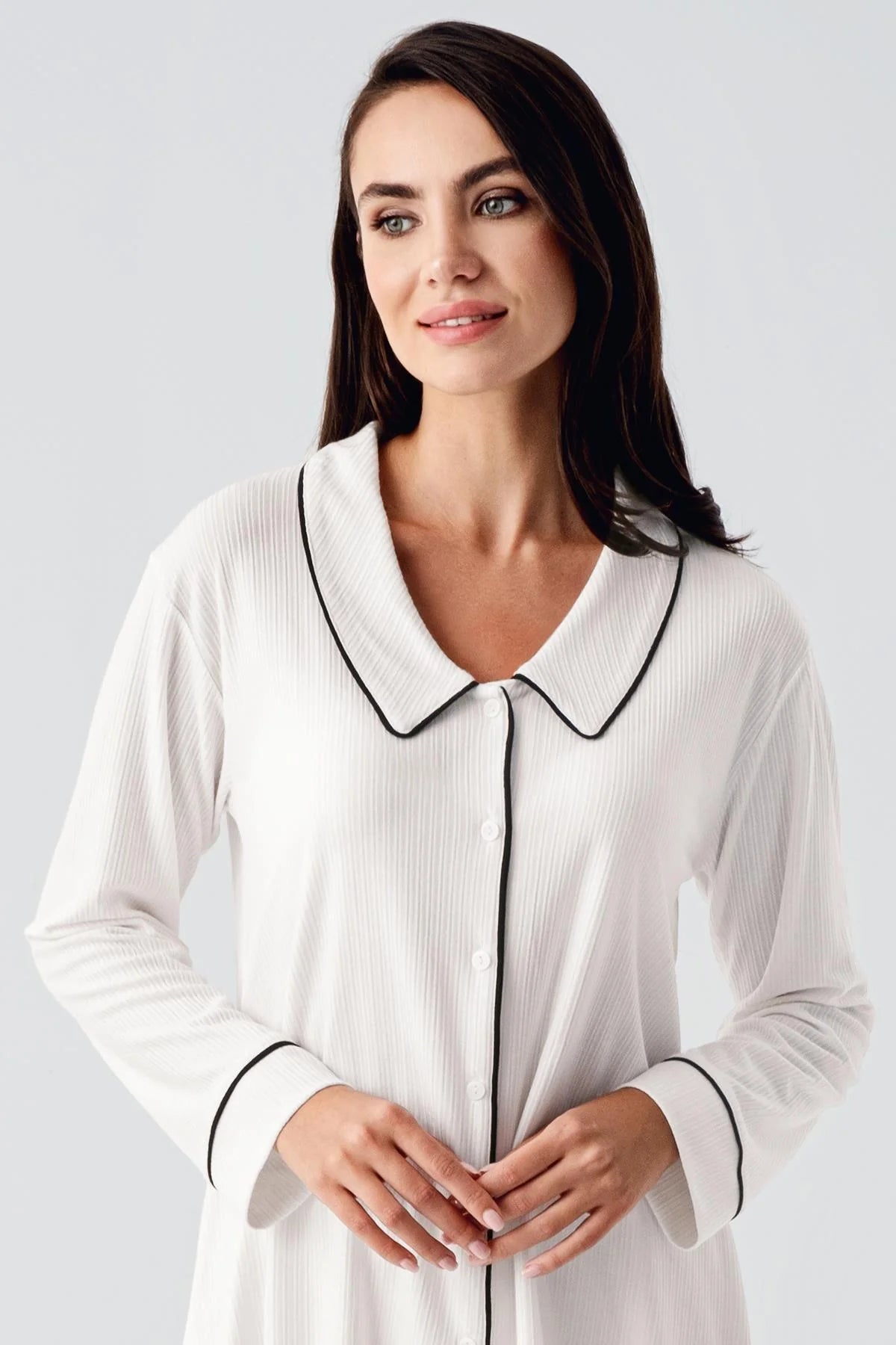 Bebe Yaka Lohusa Pijama Takımı - 22109