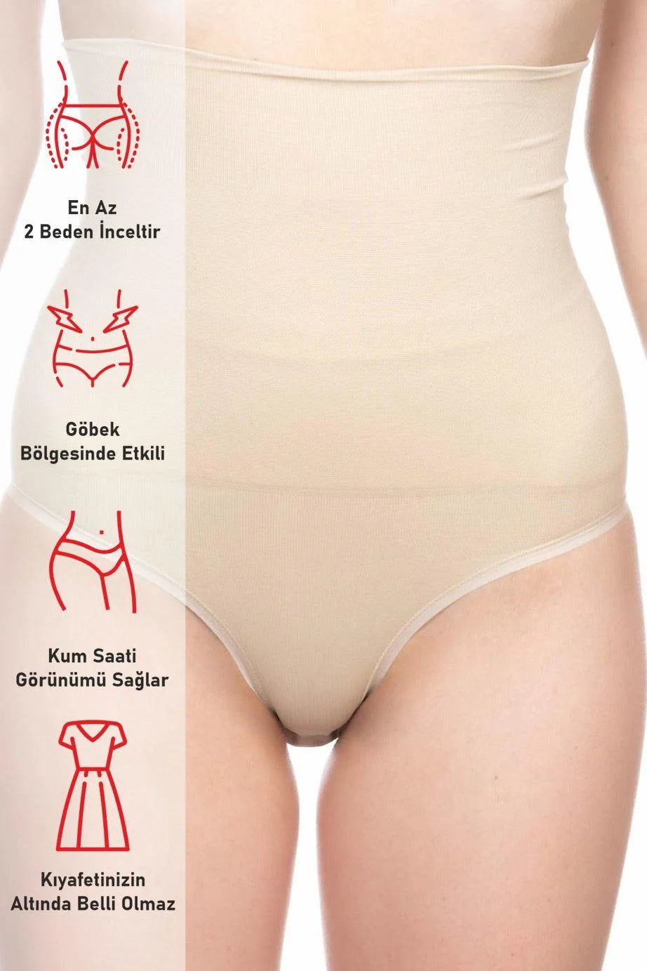 Double Yüksek Bel Çıtçıtlı Slip Doğum Sonrası Korse - 2019